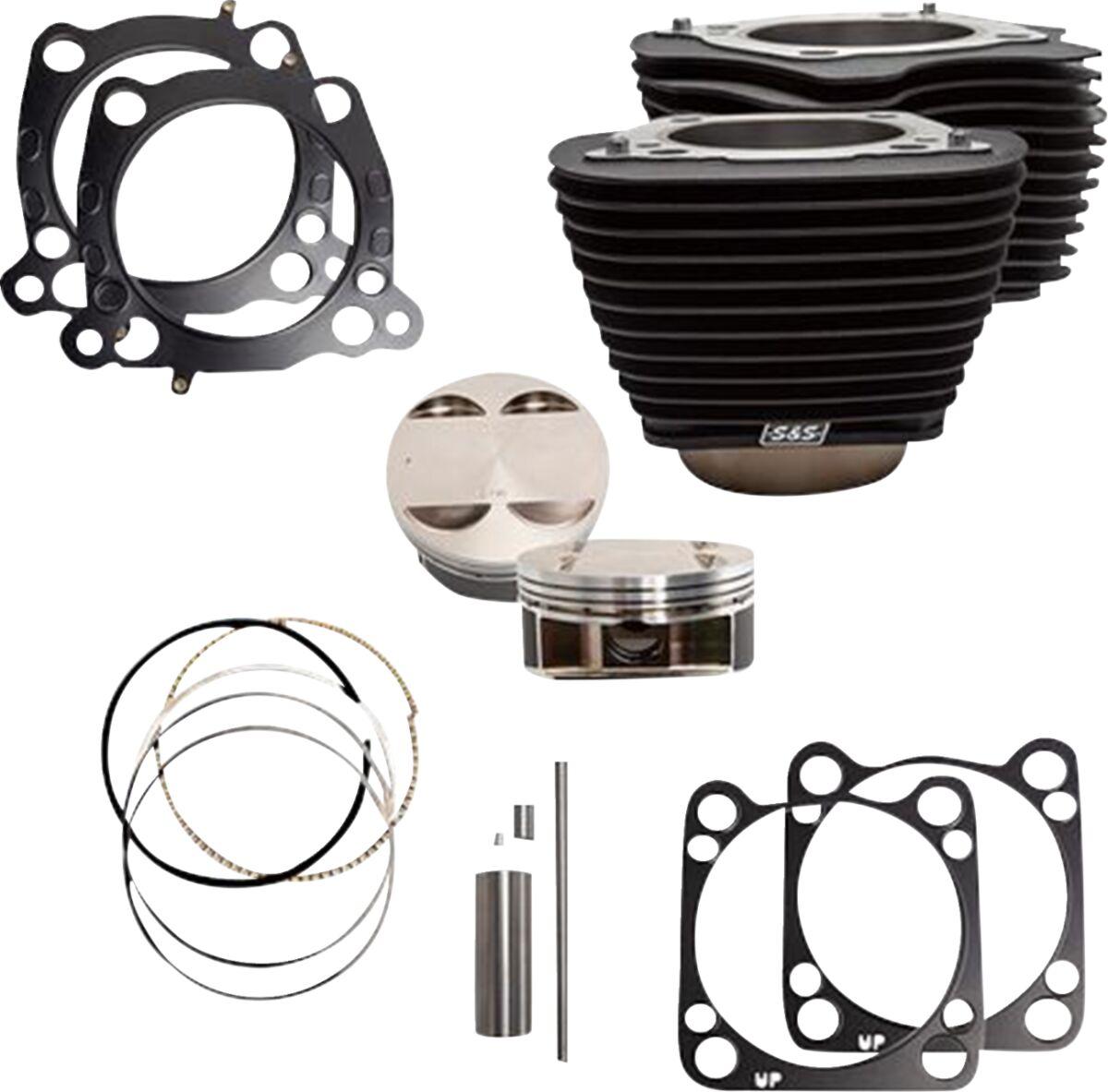 910-0685A - S&S 4.25"Cycle Cylinder Kit For Harley Davidson FLDE 1750 2018-2020 - Black