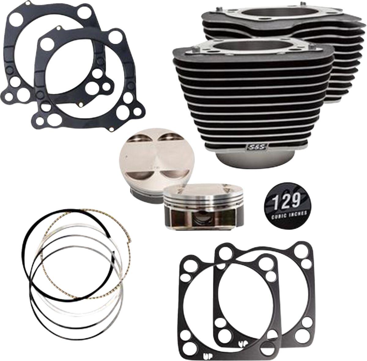 910-0843A - S&S Cycle Big Bore 4.320" Cylinder Kit For Harley Davidson FLH 1868 2021 - Black
