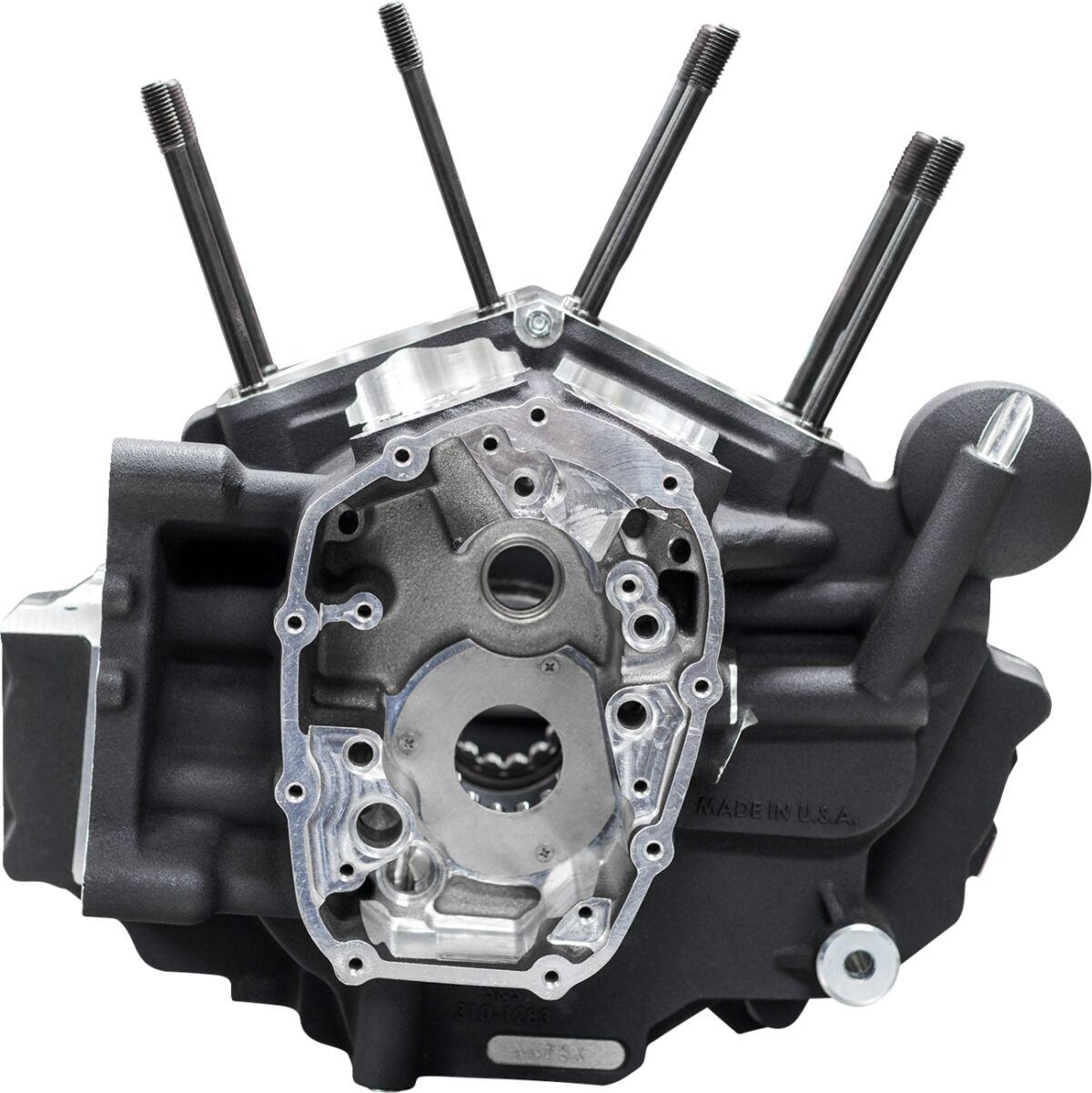 310-1326 - S&S Cycle M8 Softail Crankcase For Harley Davidson FLFBS 1868 2018-2024 - Matte Black
