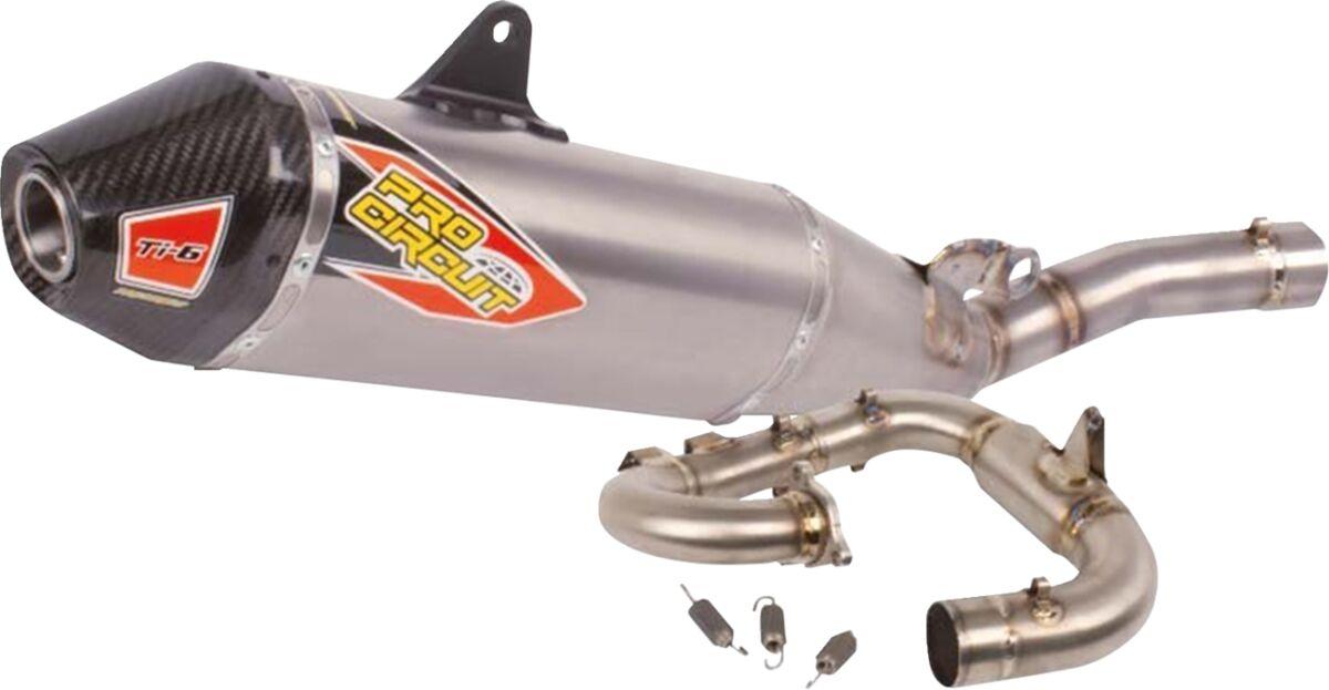 0332645F - Pro Circuit TI-6 Titanium Exhaust System With Carbon End Cap For Yamaha YZF450 2026