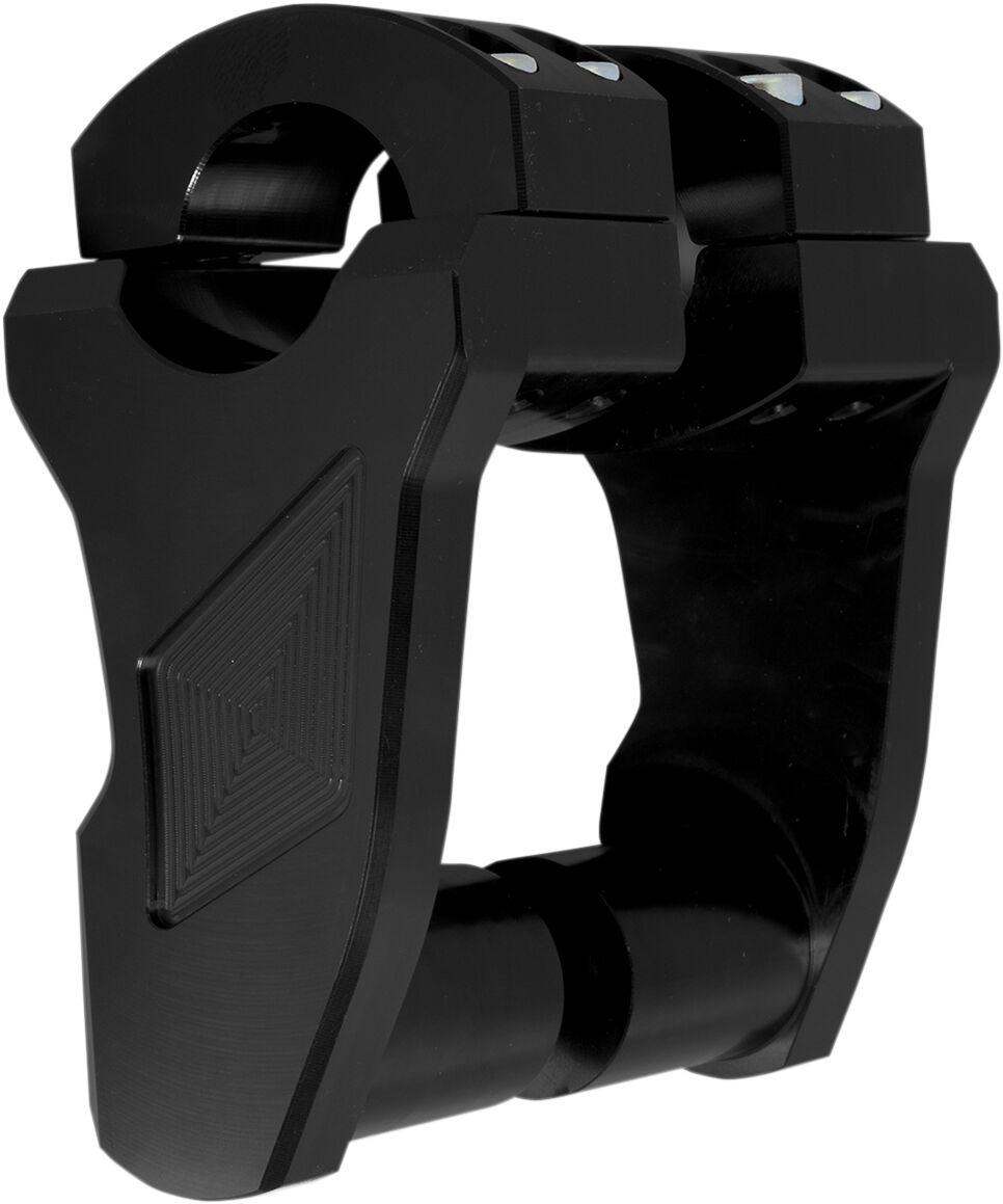 4R-P3RX-01 - Rox Speed FX Patriot Series Pivoting Handlebar Risers For Suzuki C50 76.2mm (3") - Black