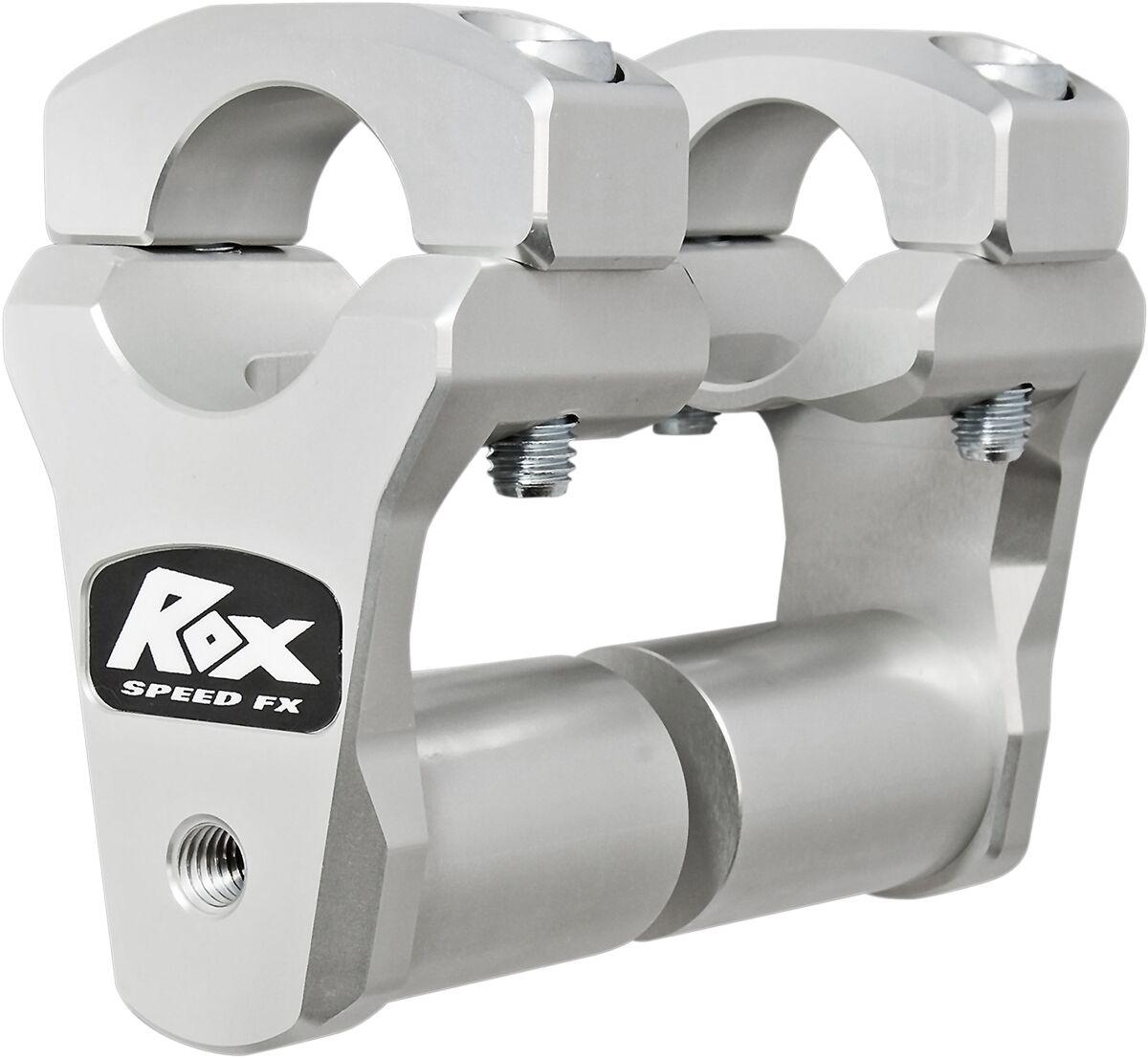 1R-P2PPS10A - Rox Speed FX Extended Stem Pivoting Handlebar Risers For 1-1/8" Handlebars For Yamaha FZ-09 850 50.8mm (2") - Silver