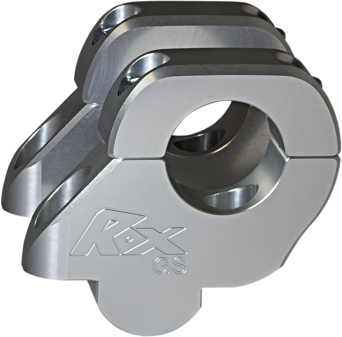 3R-B15R-15A - Rox Speed FX Barback Handlebar Risers For BMW R 1200 GS 34.9 mm (1-3/8") - Silver