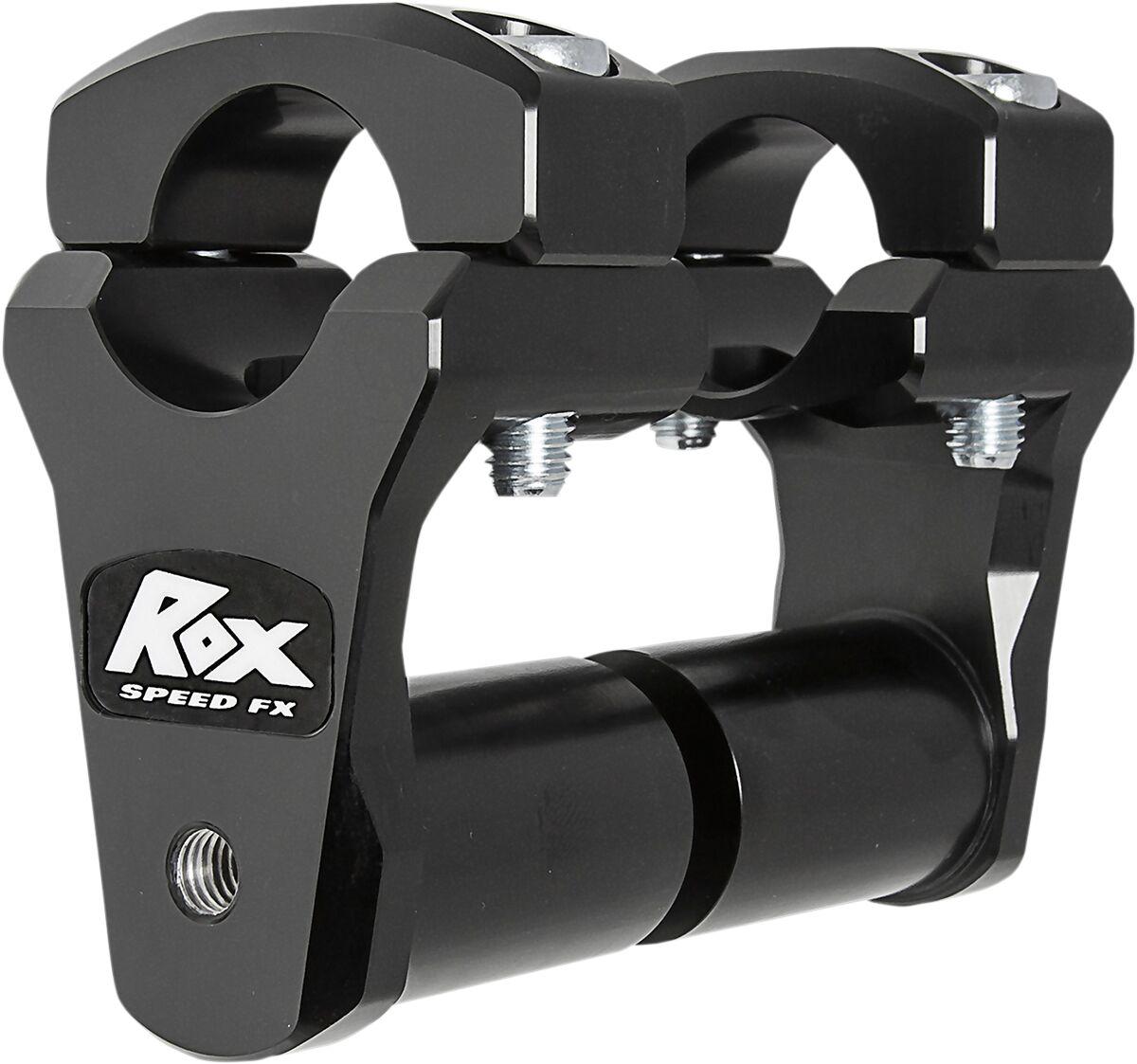 1R-P2PPS10K - Rox Speed FX Extended Stem Pivoting Handlebar Risers For 1-1/8" Handlebars For Yamaha FZ-09 850 50.8mm (2") - Black
