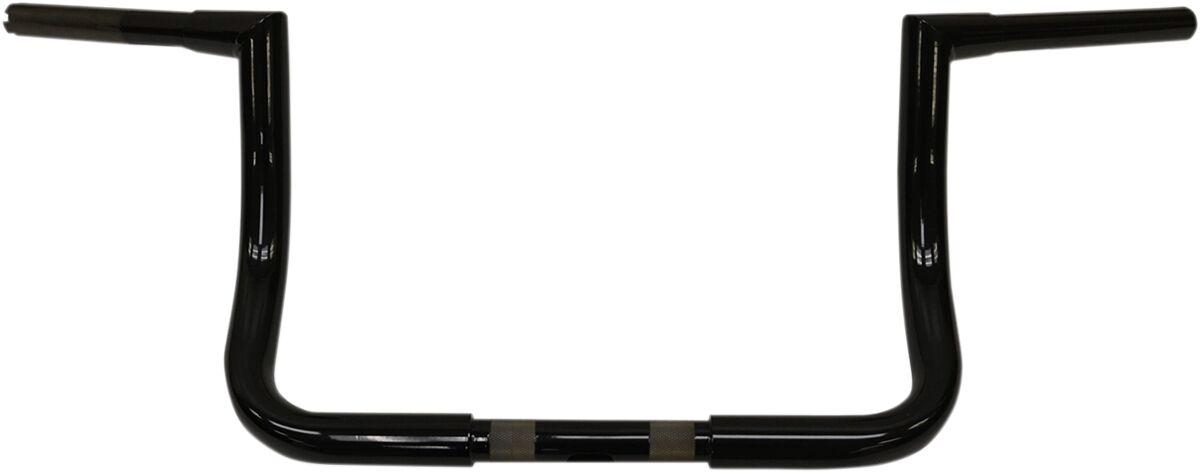 0601-2563 - Todds 1-1/4" Bagger Ape Hanger Handlebar For Harley Davidson FLH 1868 2021 25.5 cm (10") - Black