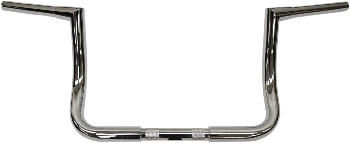 0601-2562 - Todds 1-1/4" Bagger Ape Hanger Handlebar For Harley Davidson FLH 1868 2021 25.5 cm (10") - Chrome