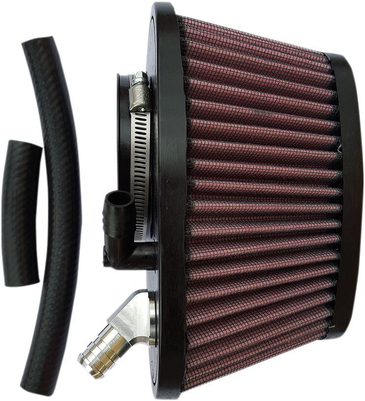 TM-8000 - Trask Powerflow Air Cleaner Kit For Indian Scout 60 2016-2022 - Black/Red