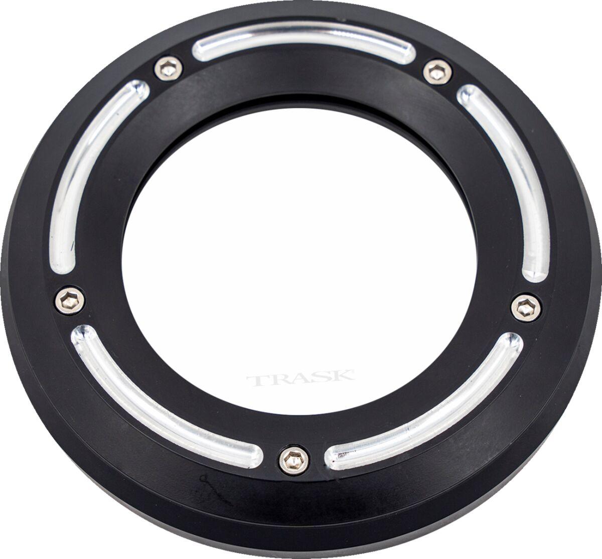 TM-0042RC - Trask Assault Derby Cover with Window For Harley Davidson FLDE 1750 2019-2020 - Black/Reverse Cut