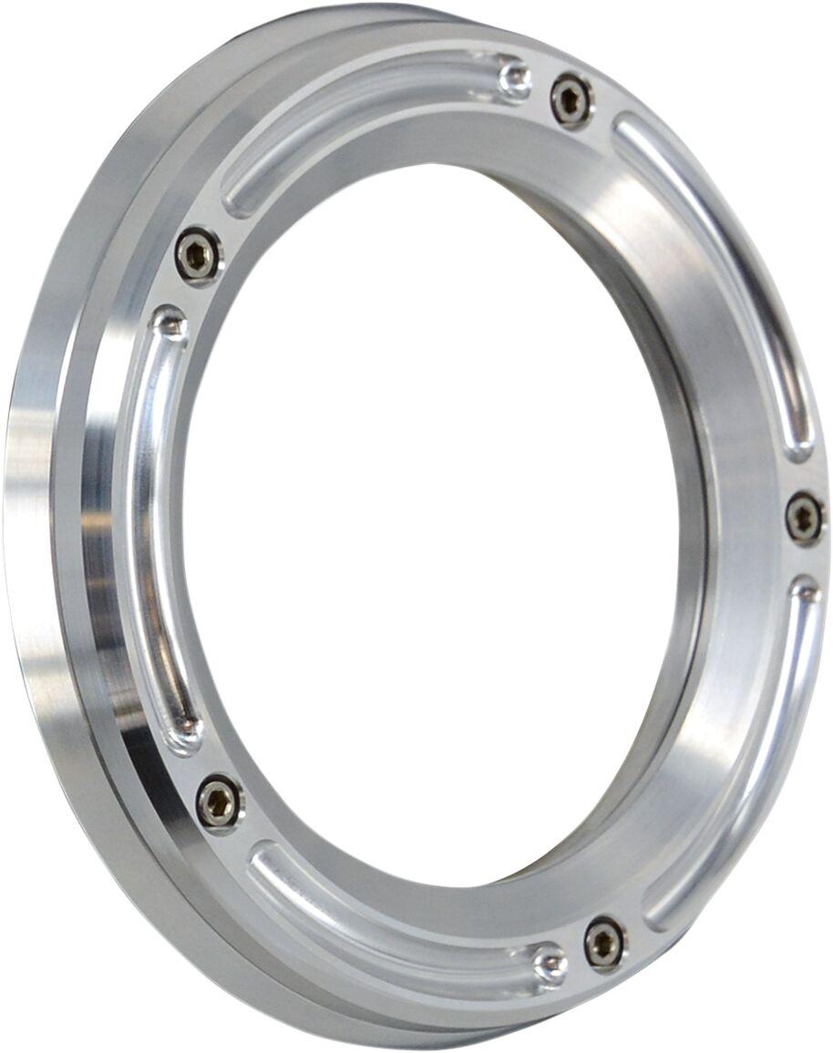 TM-0041R - Trask Assault Derby Cover with Window For Harley Davidson FLH 1868 2021 - Silver