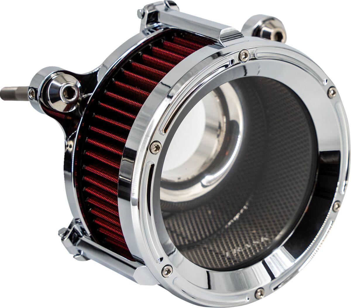 TM-1023CH - Trask Assault Charge High-Flow Air Cleaner For Harley Davidson FLDE 1750 2018-2020 - Chrome