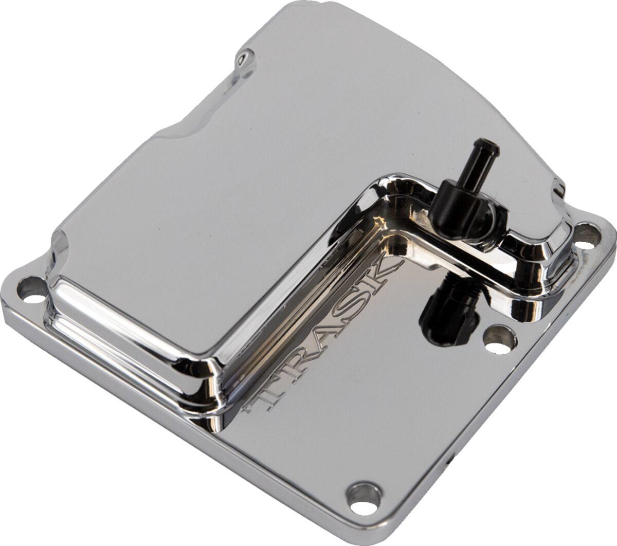 TM-2041CH - Trask Check M8 Vented Transmission Top Cover For Harley Davidson FLDE 1750 2018-2020 - Chrome