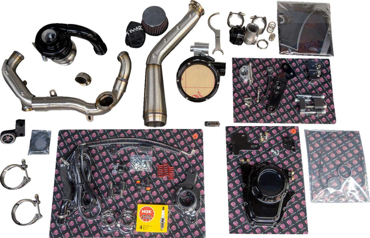 TM-7600 - Trask Tornado Turbo Performance Kit For Harley Davidson FLDE 1750 2018-2020 - Black