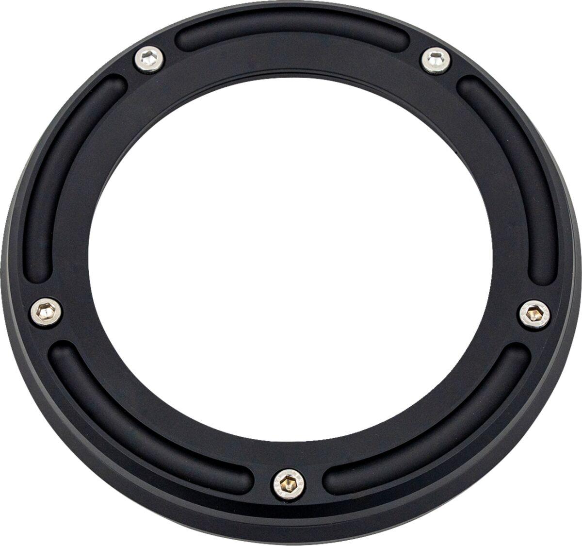 TM-0041MBK - Trask Assault Derby Cover with Window For Harley Davidson FLH 1868 2021 - Black