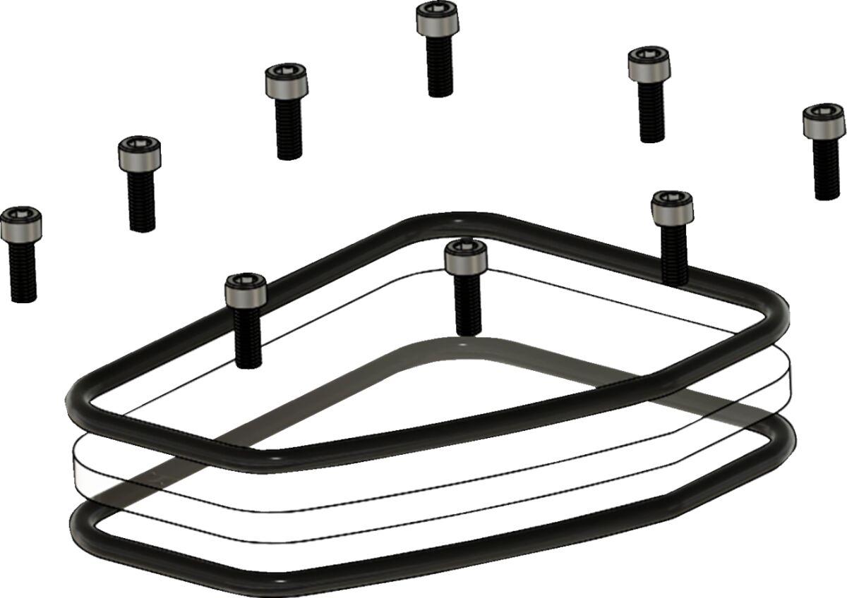 TM-017-RK - Trask Assault Cam Cover Repair Kit For Harley Davidson FLD 1690 2012-2013 - Raw