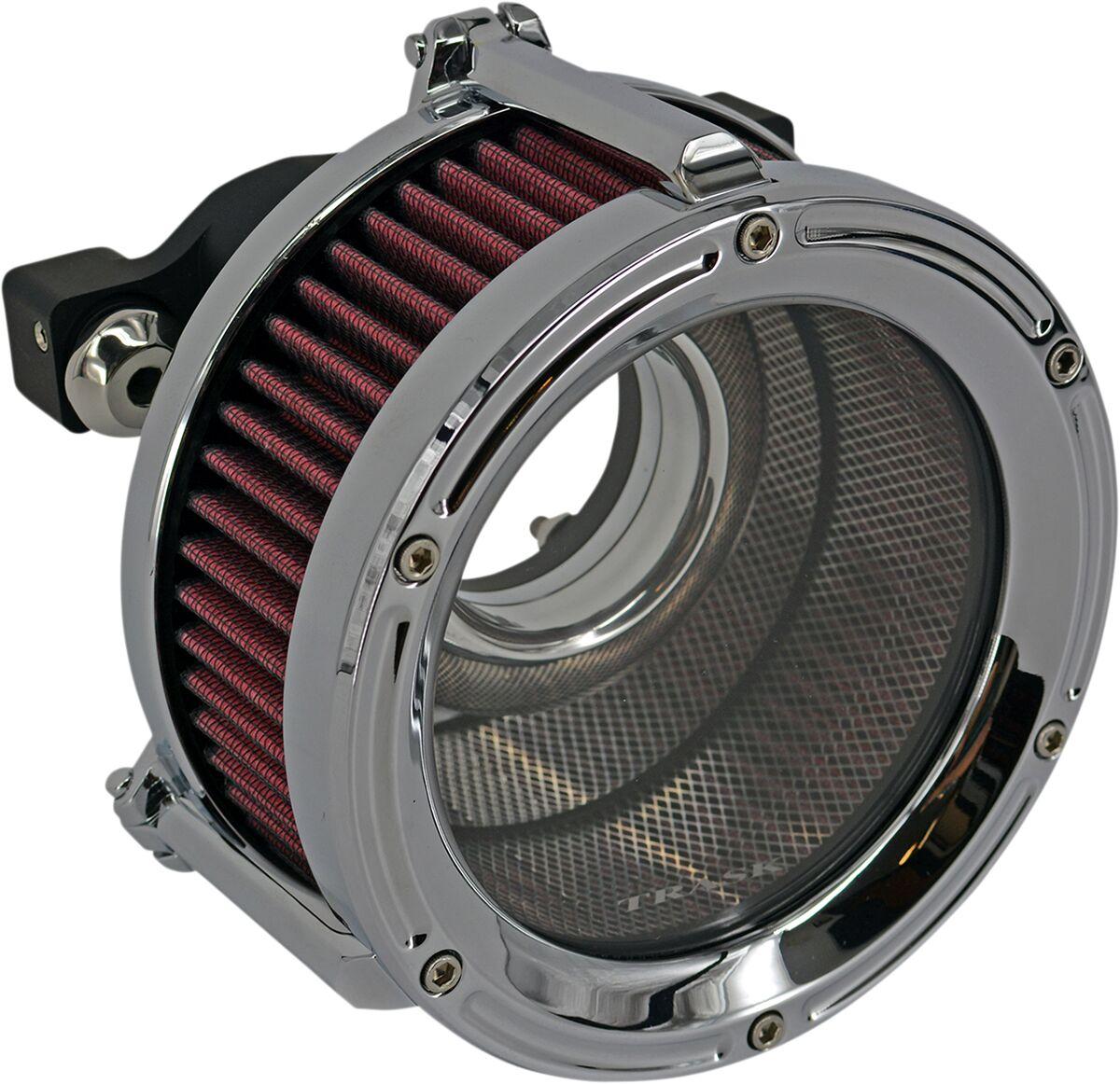 TM-1022CH - Trask Assault Charge High-Flow Air Cleaner For Harley Davidson XL 1200 C 1996-2020 - Chrome