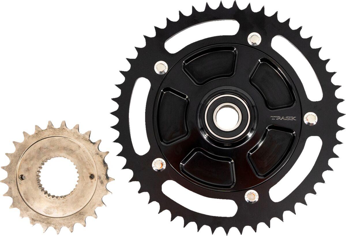 TM-2901 - Trask 530 Chain Conversion Kit For Harley Davidson FLH 1868 2021 Black 25/54T