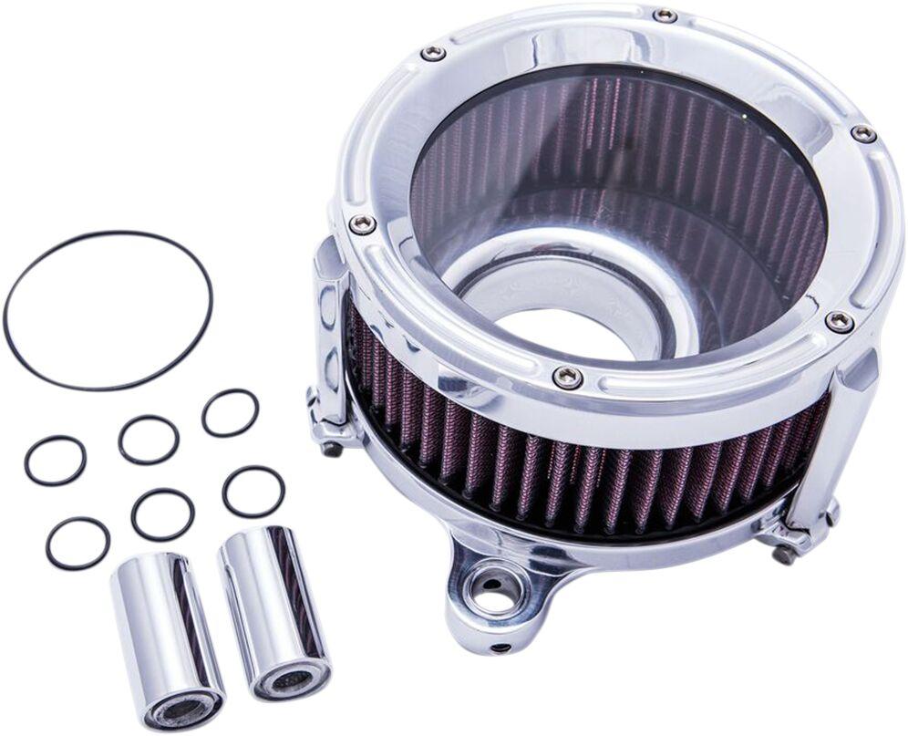 TM-1021CH - Trask Assault Charge High-Flow Air Cleaner For Harley Davidson FLD 1690 2012-2013 - Chrome