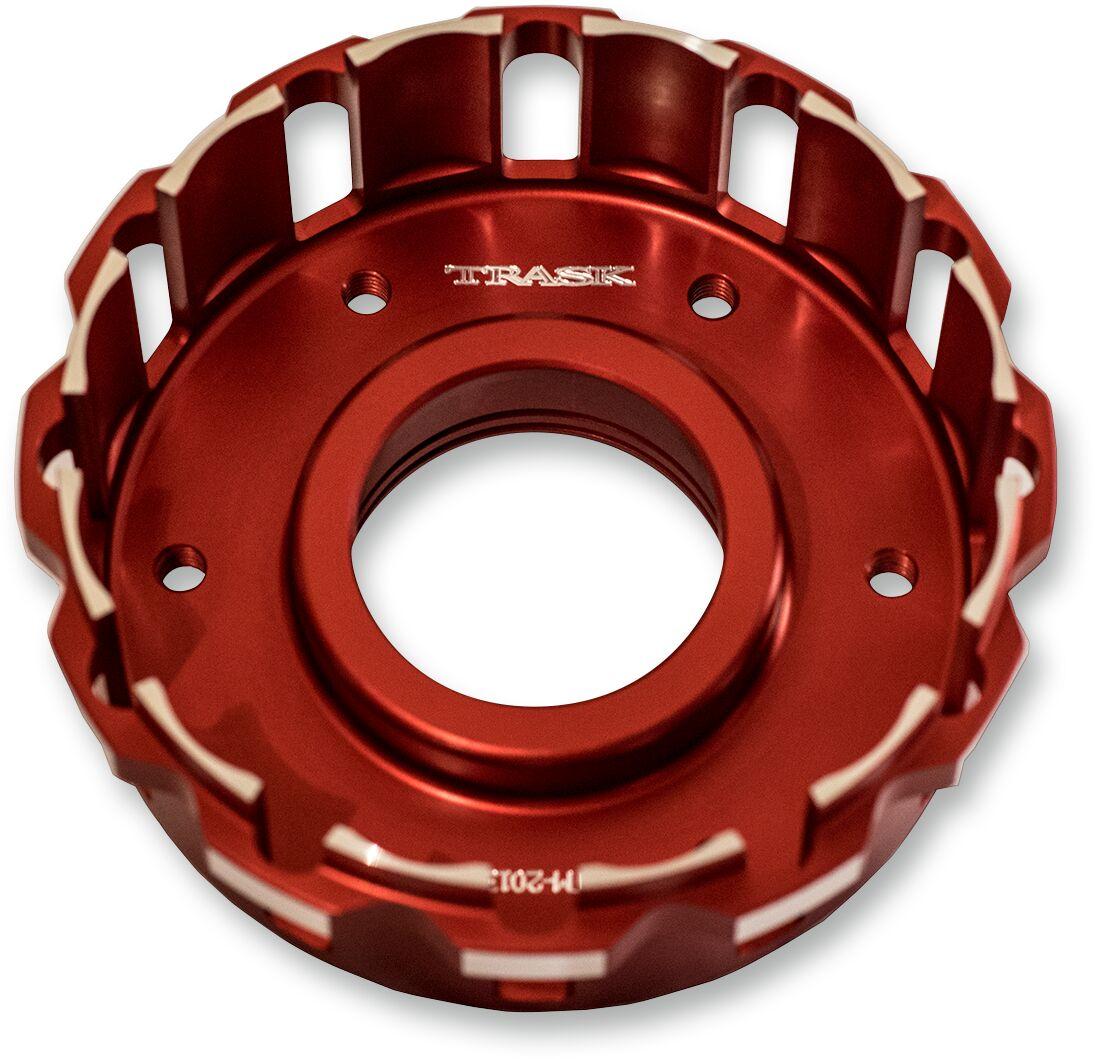 TM-2013 - Trask Billet Clutch Basket For Harley Davidson FLD 1690 2012-2013 - Red