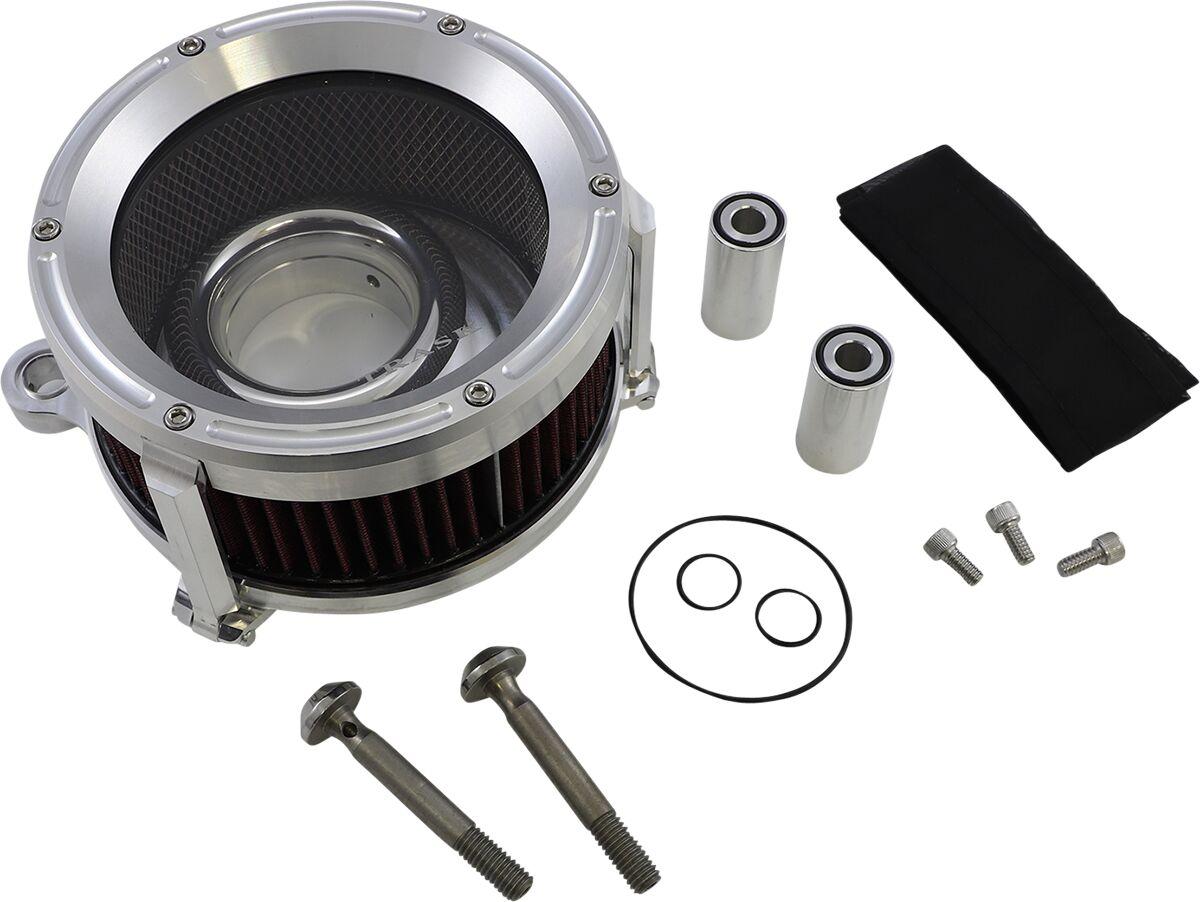 TM-1021R - Trask Assault Charge High-Flow Air Cleaner For Harley Davidson FLD 1690 2012-2013 - Raw