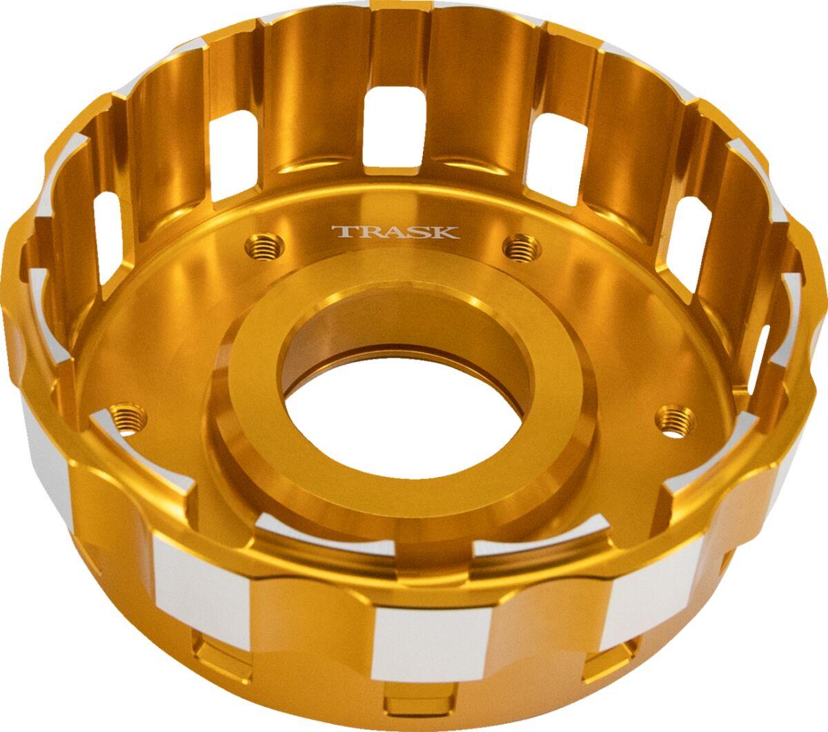 TM-2017 - Trask Billet Clutch Basket For Harley Davidson FLDE 1750 2018-2020 - Gold