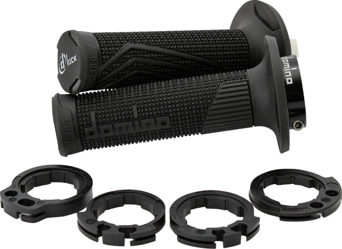 D10046C4000A9-0 - Domino D100 D-Lock Double Cable Grips - Black