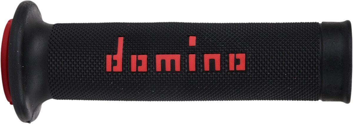 A01041C4240B7-0 - Domino MotoGP Road Race Motorcycle Grips - Black/Red