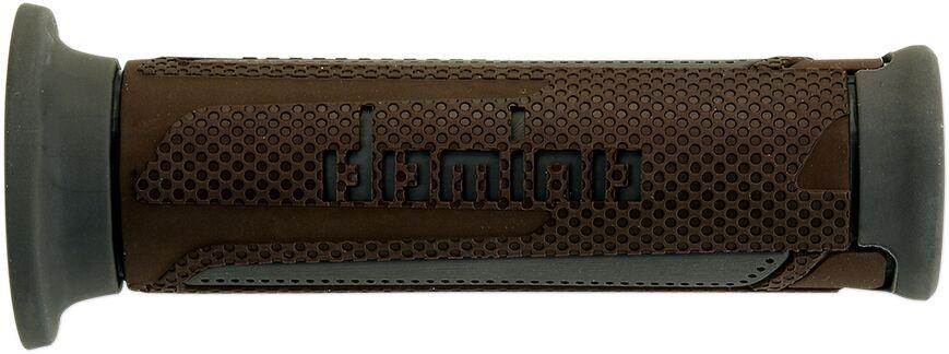 A35041C6564C7-0 - Domino Turismo Sport Touring Grips - Brown/Grey