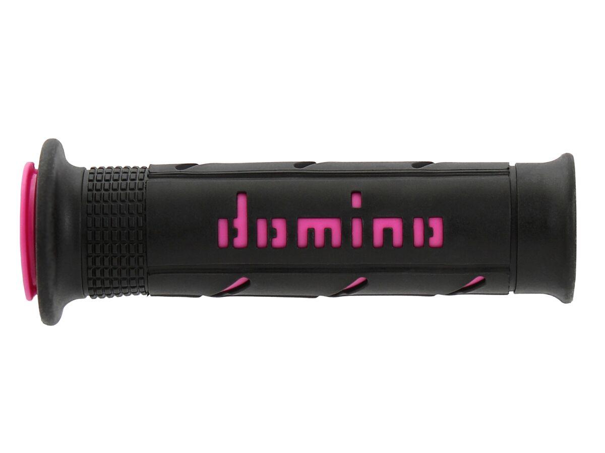 A25041C4340C7-0 - Domino A250 Road Grips - Black/Fuchsia
