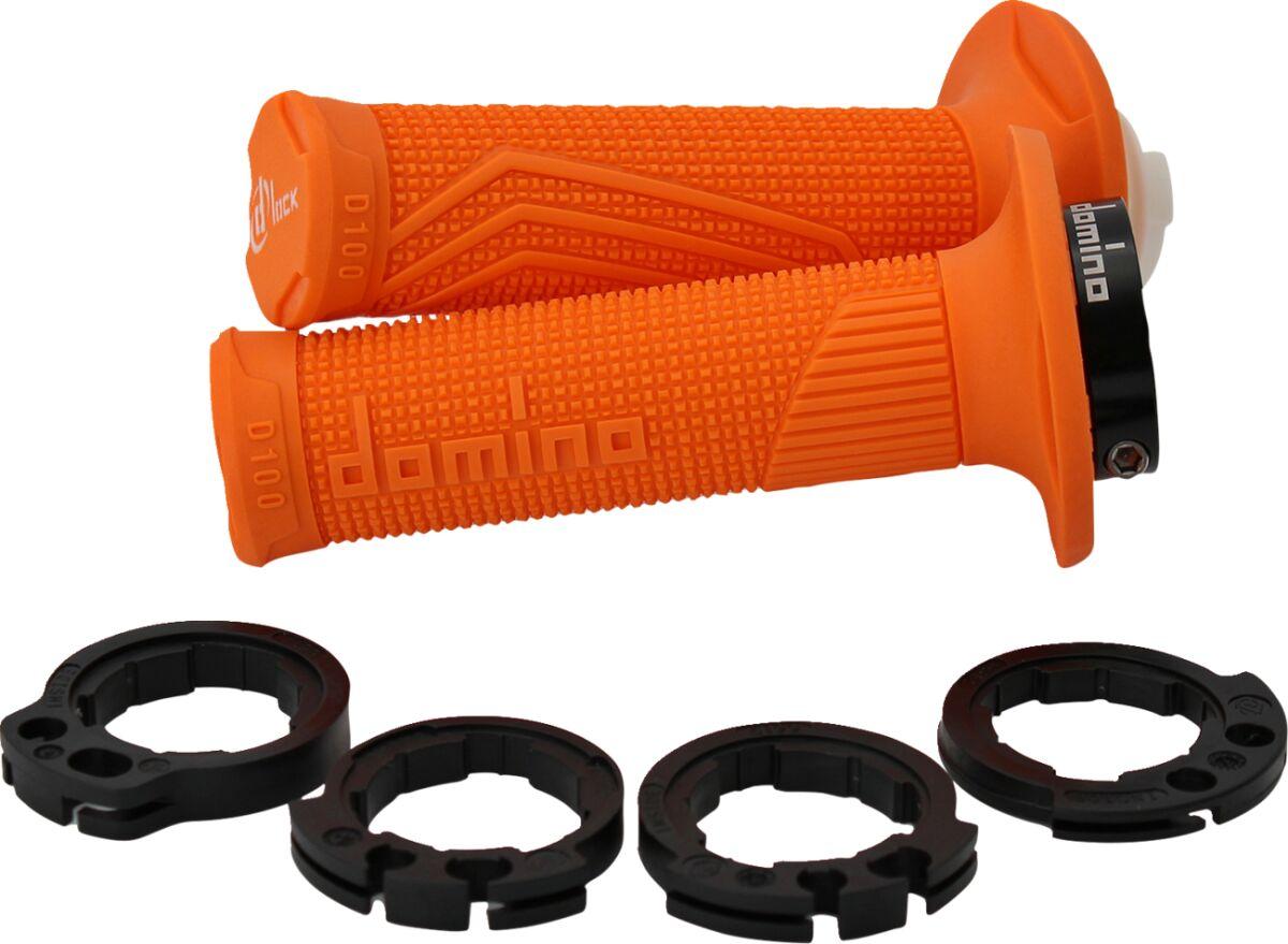 D10046C4500A9-0 - Domino D100 D-Lock Double Cable Grips - Orange
