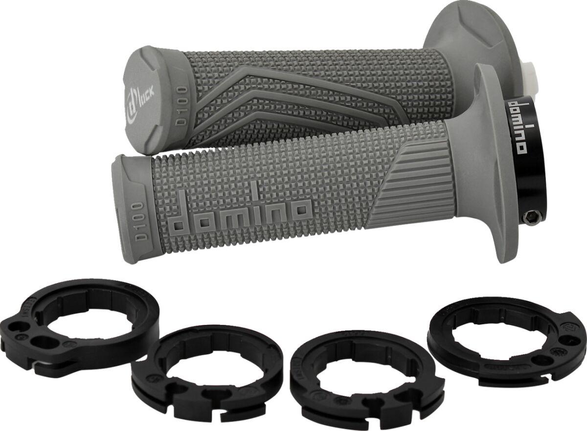 D10046C5200A9-0 - Domino D100 D-Lock Double Cable Grips - Grey