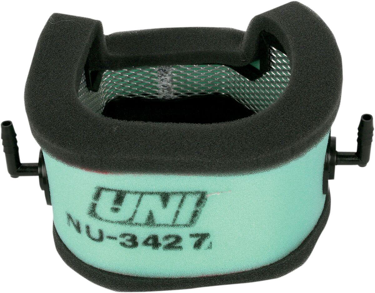 Uni Filter Black/Green Nu-3427 - Air Filter Element For Harley Davidson Flhr 1340 1994-1998