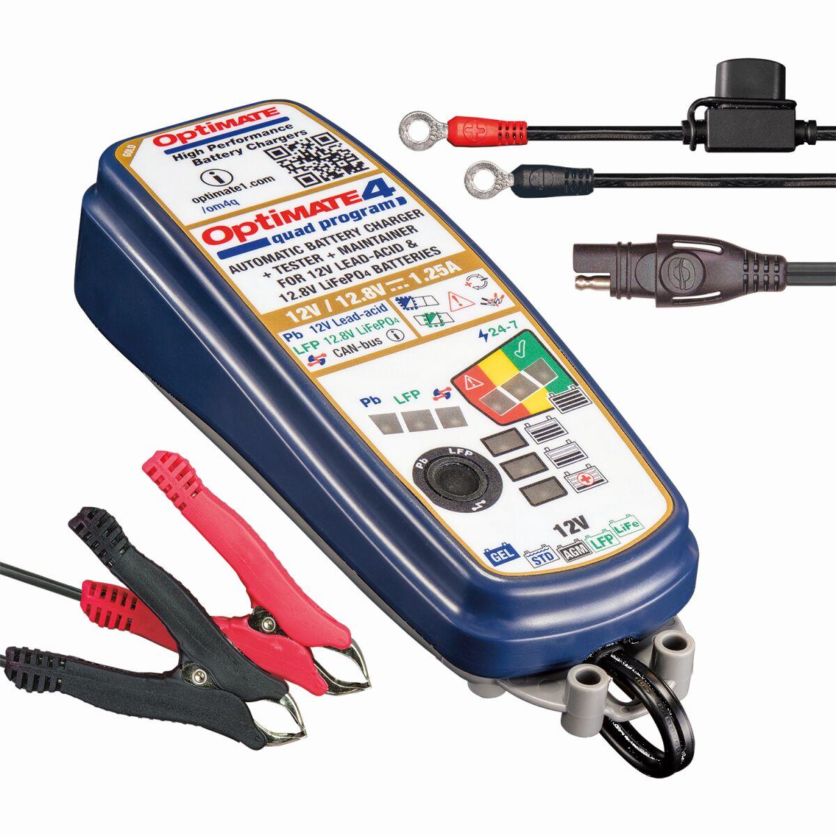 TM630 - Tecmate OptiMate 4 Quad Program Battery Charger
