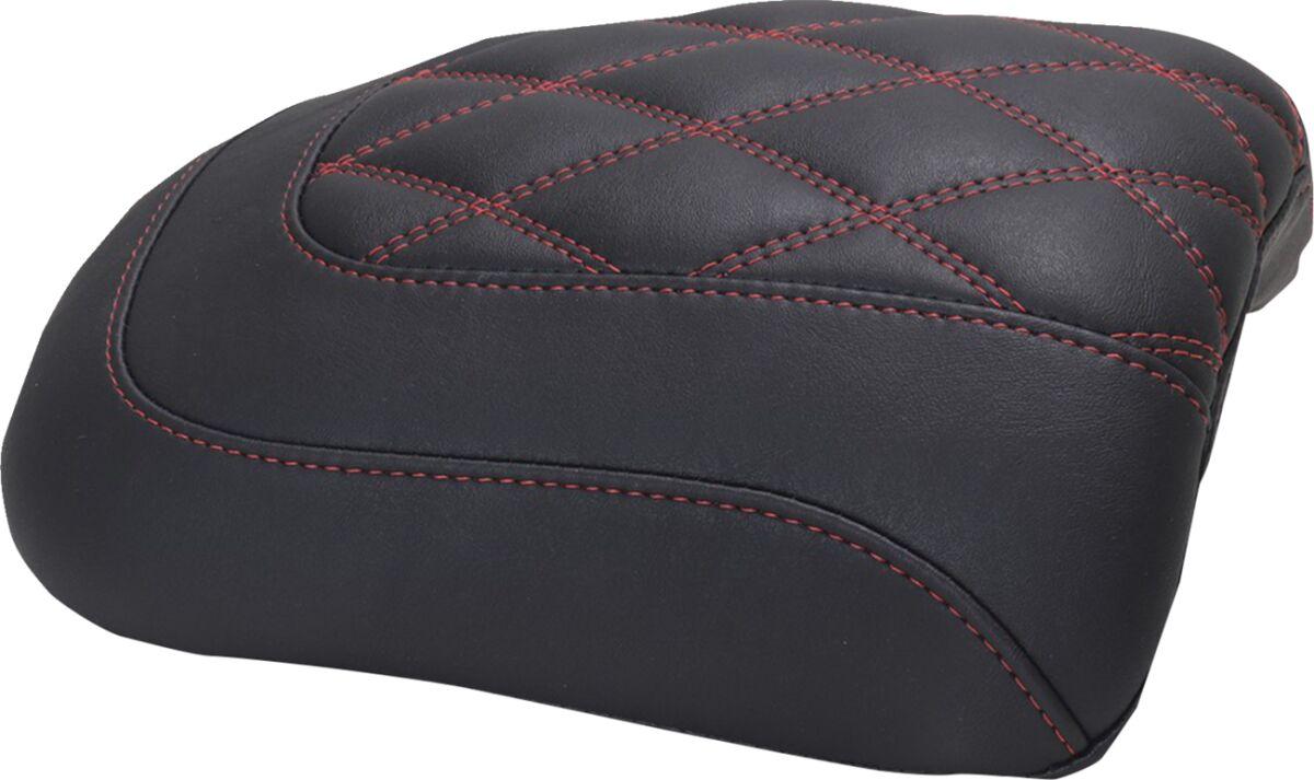 88611DC - Mustang Padded Passenger Seat Cowl For Harley Davidson FLHX 1923 ABS 2024-2026 - Black/Red