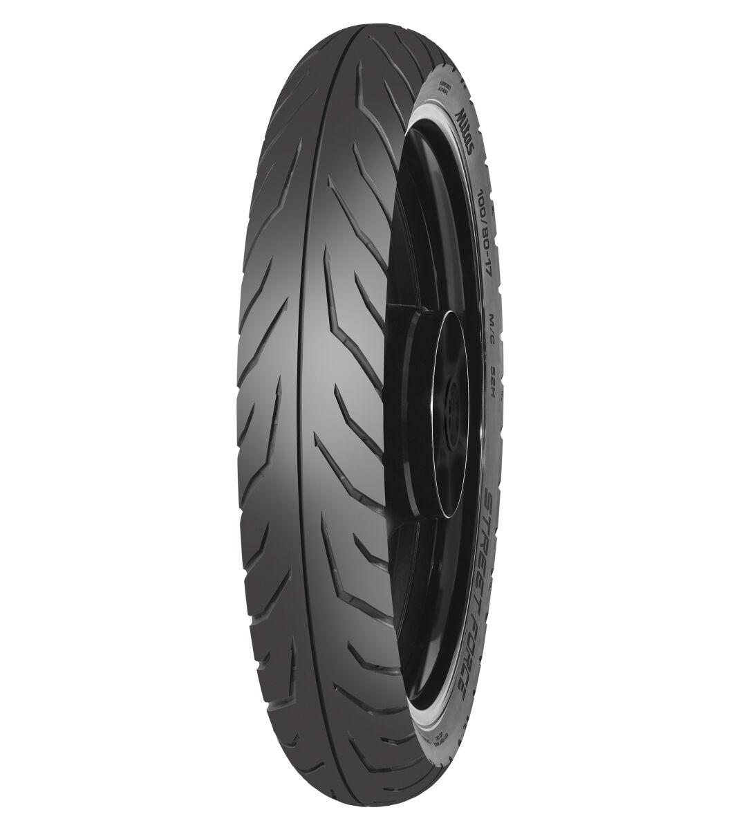Mitas 70001230 - Street Force Front Tyre Blackwall /Tl 52H 100/80-17"