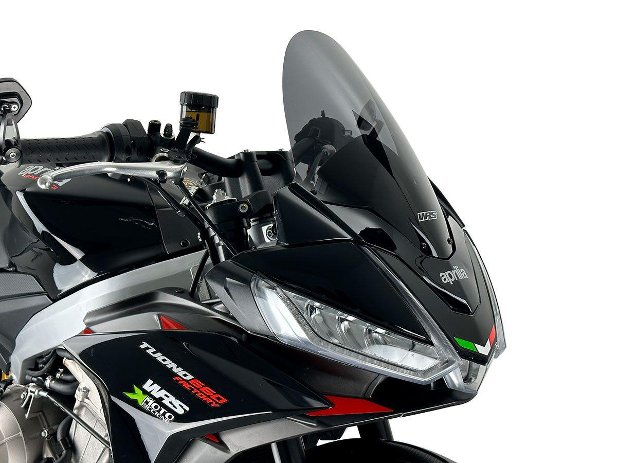 AP005FS - WRS Windscreen For Aprilia Tuono 660 ABS 2021-2024 38.5 cm (15-1/4") - Dark Smoke