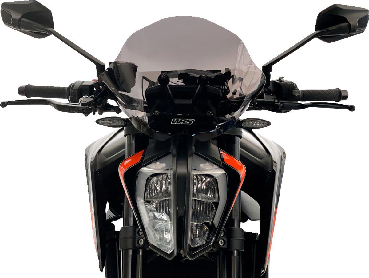 KT011FS - WRS Windscreen For KTM Duke 790 ABS 2020-2024 28.5 cm (11-1/4") - Dark Smoke