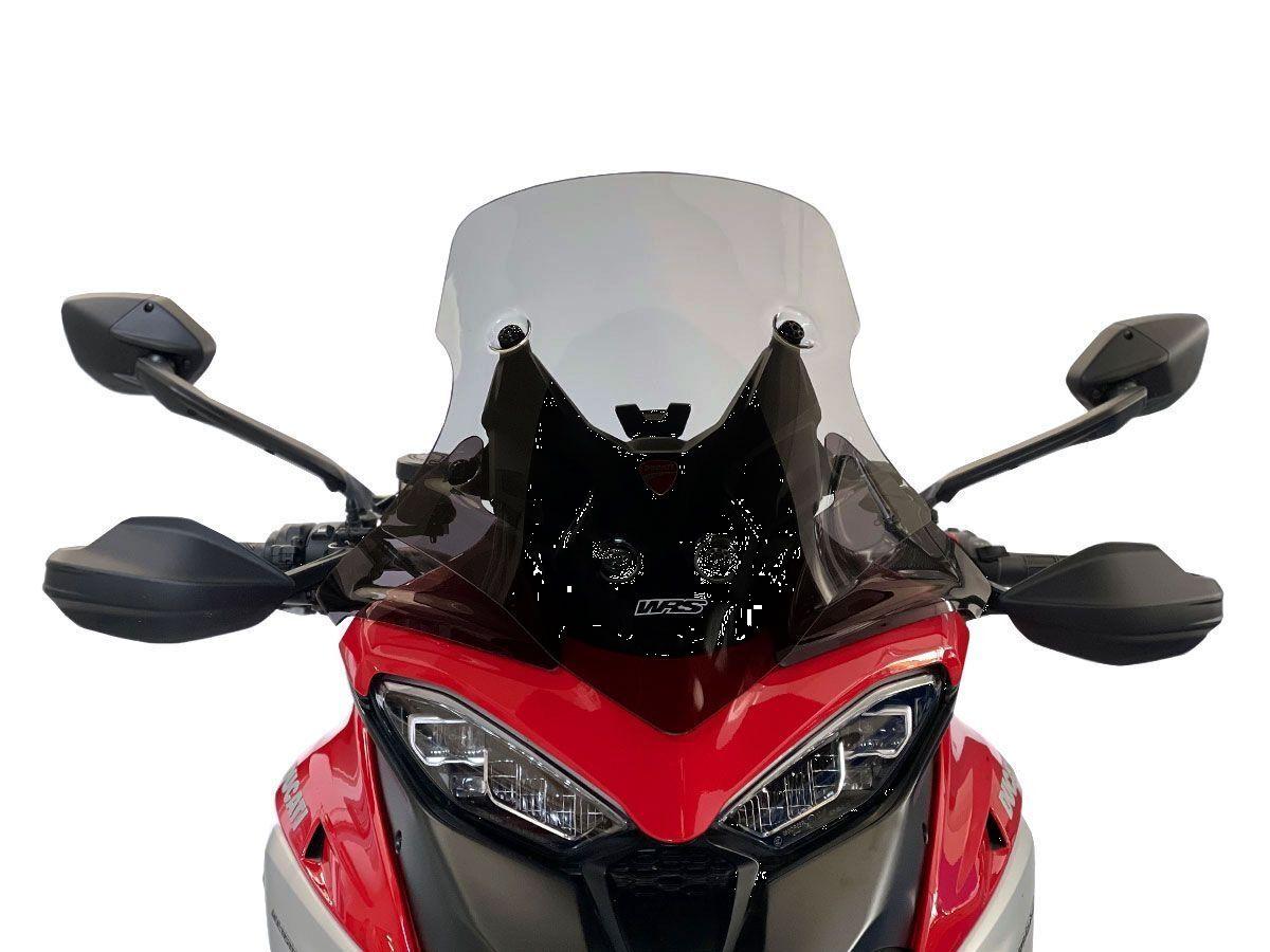 DU017FS - WRS Windscreen For Ducati MultiStrada V4 1200 ABS 2022-2025 52 cm (20-1/2") - Dark Smoke