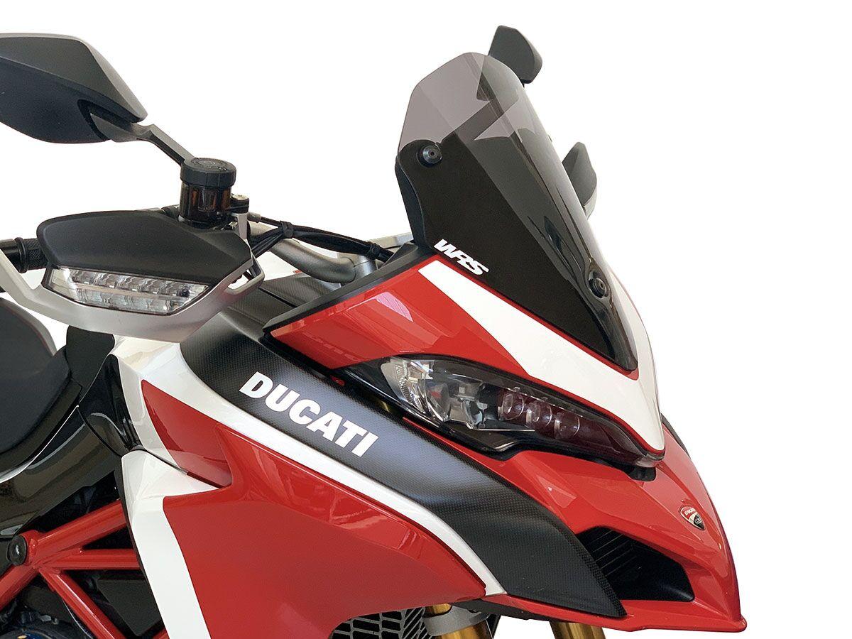 DU007FS - WRS Windscreen For Ducati MultiStrada 1200 ABS 2015-2017 38 cm (15") - Dark Smoke