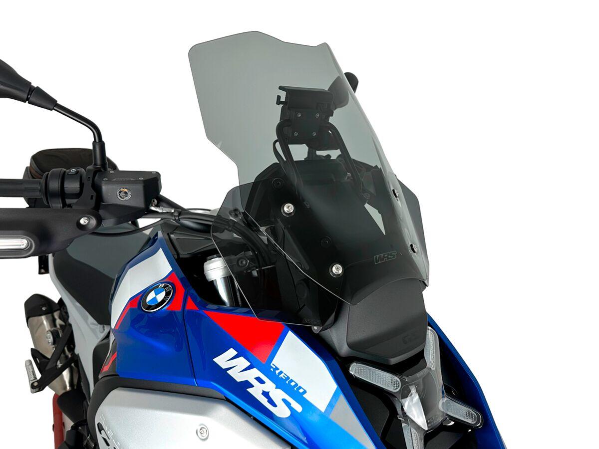 Wrs Smoke Bm090f - Windshield For Bmw R 1300 Gs Abs 2023-2026 43 Cm (17")