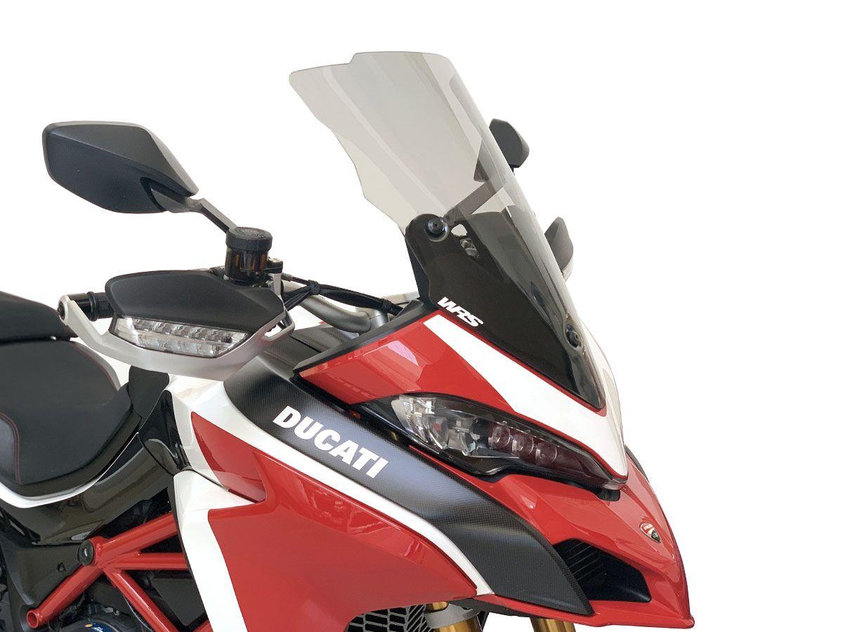 DU006F - WRS Windscreen For Ducati MultiStrada 1200 ABS 2015-2017 50 cm (19-3/4") - Smoke