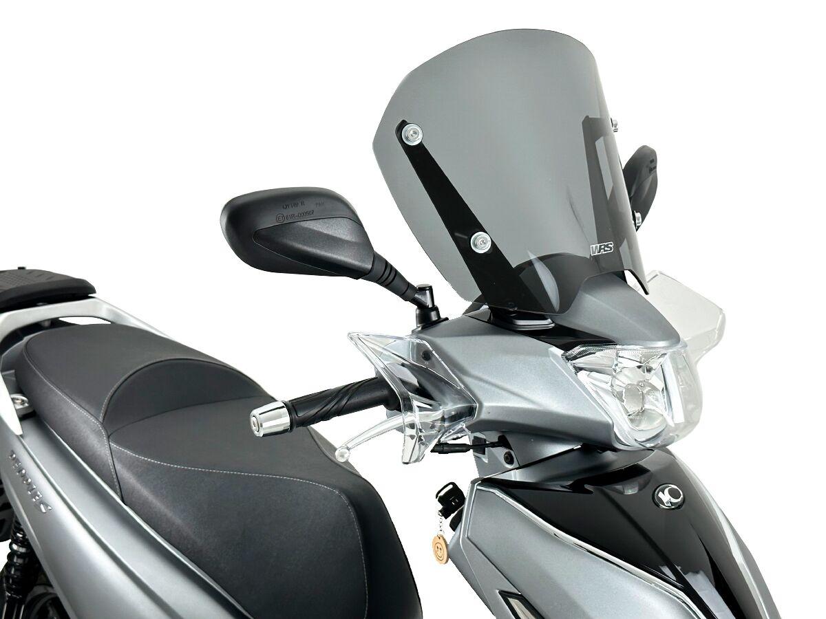 KY002FS - WRS Windscreen For Kymco People 125 S 2014-2016 29 cm (11-1/2") - Dark Smoke