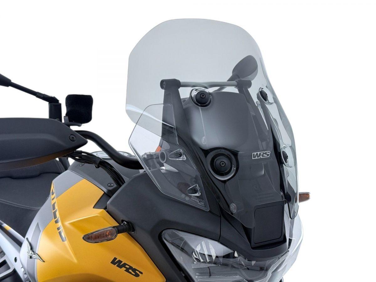 MG002F - WRS Windscreen Touring W/ Radar Stelvio For Moto Guzzi STELVIO 1000 ABS 2024-2025 48 cm (18-7/8") - Smoke