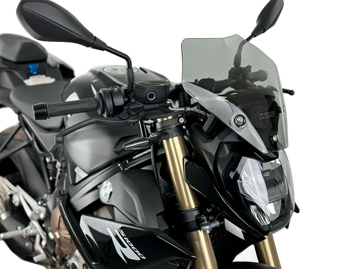 BM076F - WRS Windscreen For BMW S 1000 R ABS 2022-2024 31 cm (12-1/4") - Smoke