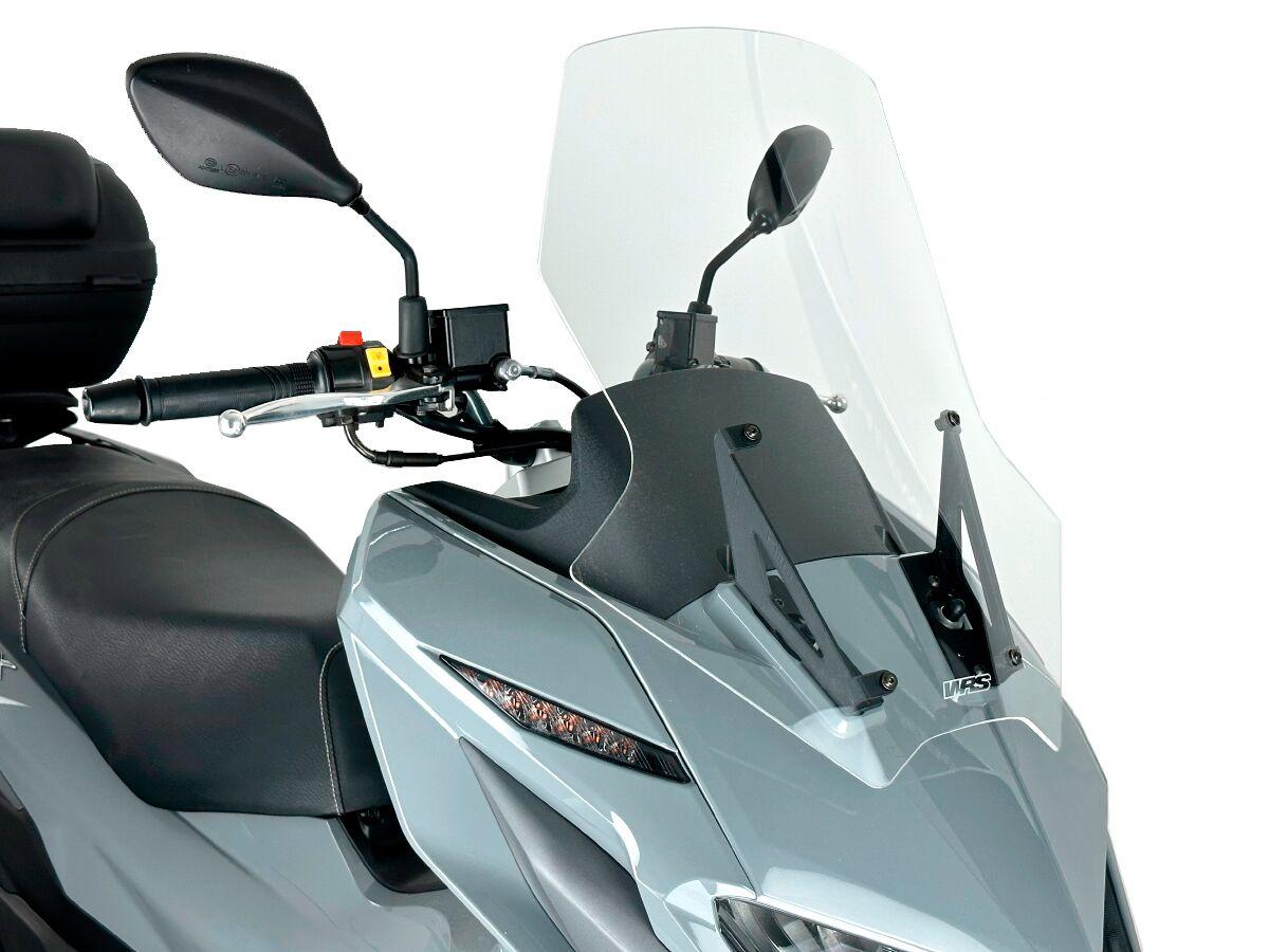SY001T - WRS Windscreen For Sym Jet X 125 ABS 2021-2023 52 cm (20-1/2") - Clear