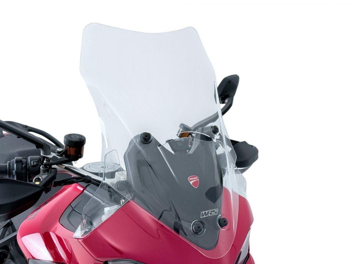 DU035T - WRS Windscreen For Ducati MultiStrada V2 900 ABS 2025-2026 57 cm (22-1/2") - Clear