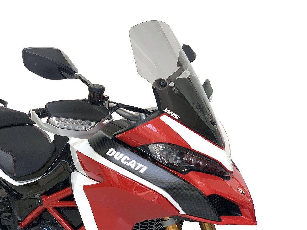 DU008F - WRS Windscreen For Ducati MultiStrada 1200 ABS 2015-2017 50 cm (19-3/4") - Smoke
