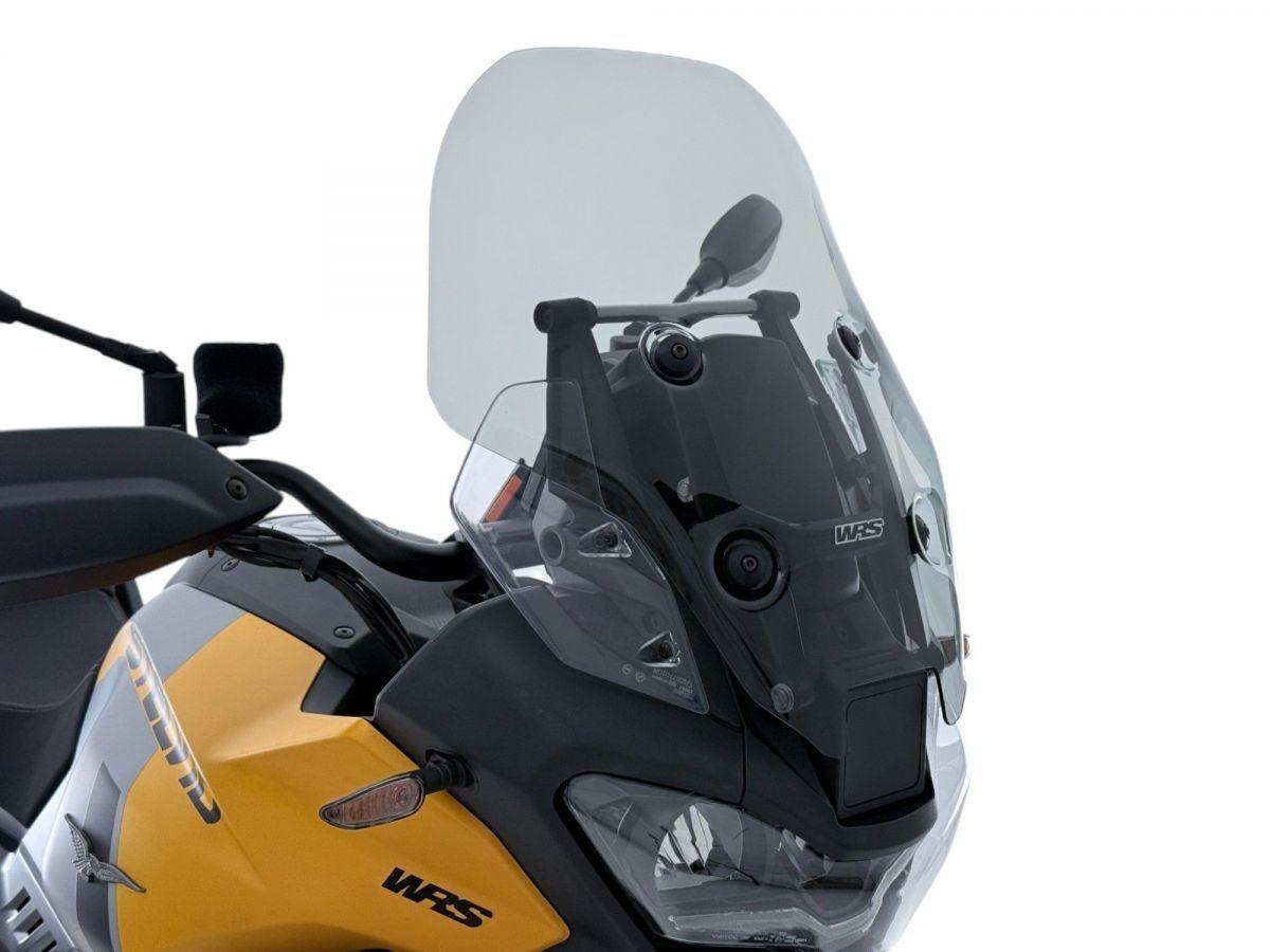Wrs Smoke Mg001f - Windscreen For Moto Guzzi Stelvio 1000 Abs 2024-2025