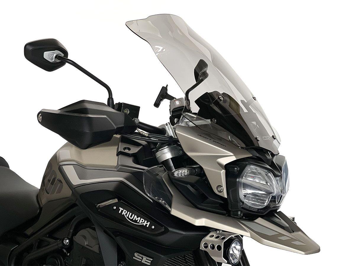 Wrs Smoke Tr002f - Windscreen For Triumph Tiger Explorer Xca Abs 2016-2020 59 Cm (23-1/4")