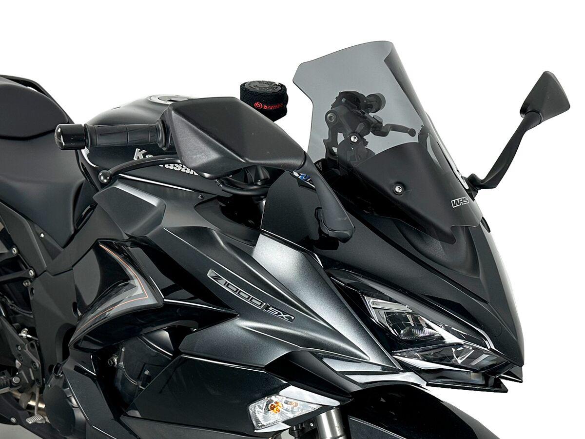 KA016FS - WRS Windscreen For Kawasaki Ninja 1000 SX ABS 2020-2023 32 cm (12-1/2") - Dark Smoke