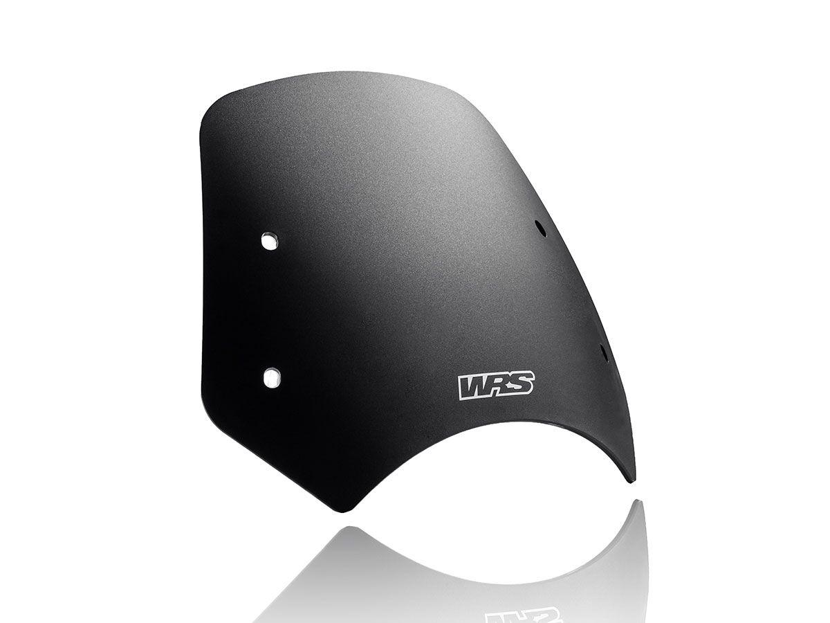 BE006NO - WRS Windscreen For Benelli Leoncino 500 ABS 2017-2023 19 cm (7-1/2") - Black